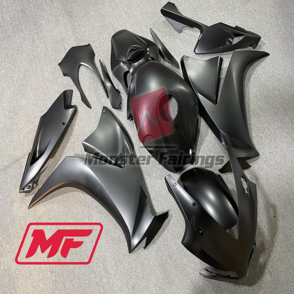 Monster Fairings Full Kit Honda CBR1000RR 12-16 Matte Black + Windshield + Gas Tank Cover