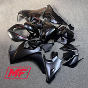 Monster Fairings Full Kit Honda CBR1000RR 17-23 Matte Black w/ Red + Windshield + Gas Tank Cover