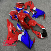 Monster Fairings Full Kit Honda CBR1000RR 17-25 OEM Blue and Red + Windshield + Gas Tank Cover