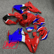 Monster Fairings Full Kit Honda CBR1000RR 17-25 OEM Blue and Red + Windshield + Gas Tank Cover