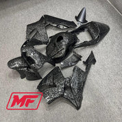 Monster Fairings Full Kit Honda CBR600RR 03-04 Forged Carbon Fiber Style + Windshield + Gas Tank Cover