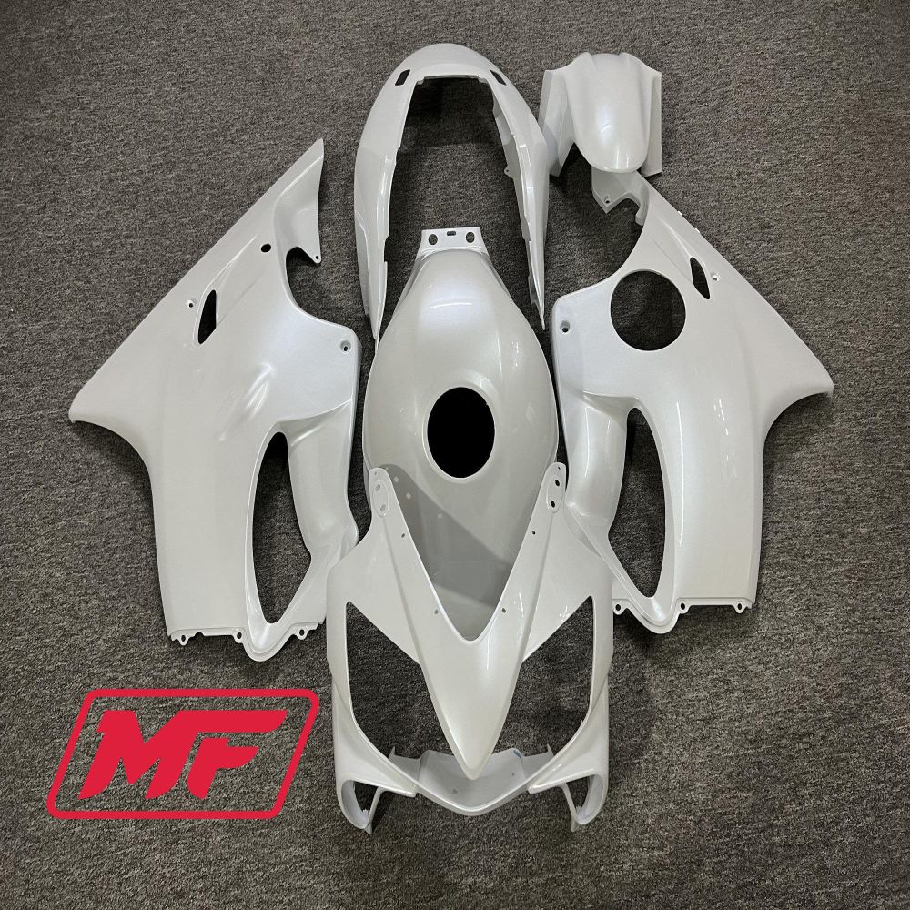 Monster Fairings Full Kit Honda CBR600F 04-07 Matte White + Windshield + Gas Tank Cover