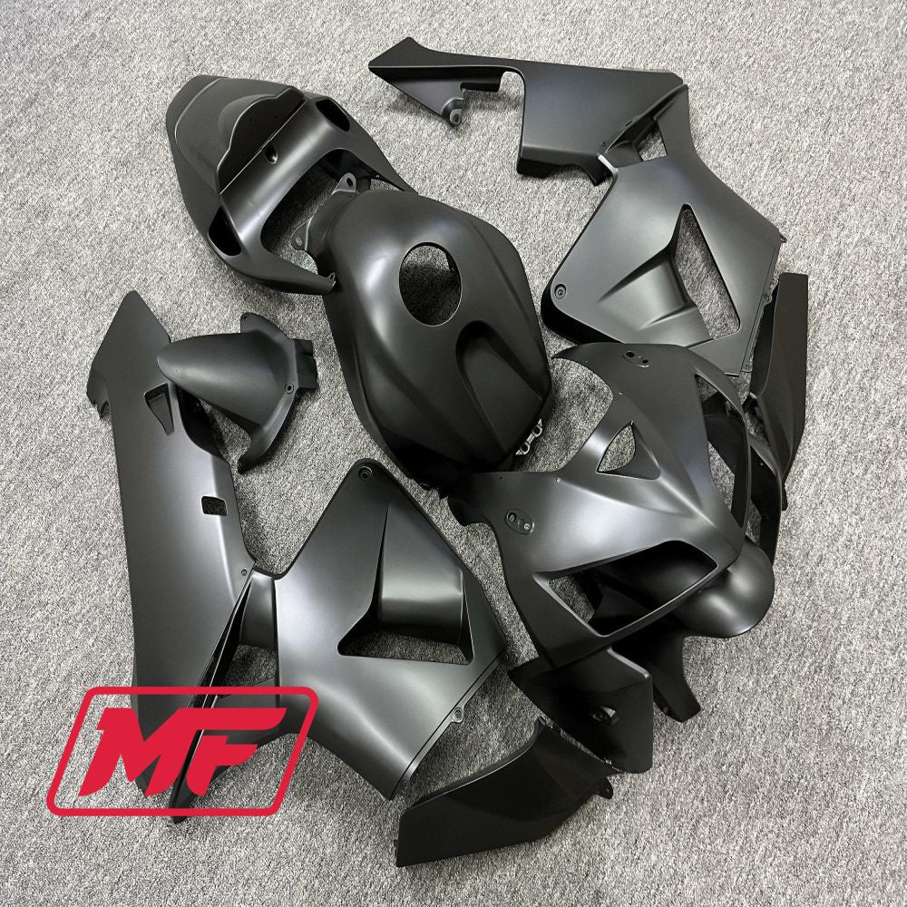 Monster Fairings Full Kit Honda CBR600RR 05-06 Matte Black + Windshield + Gas Tank Cover