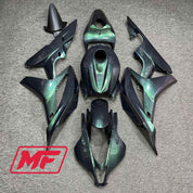 Monster Fairings Full Kit Honda CBR600RR 07-08 Plain Green + Windshield + Gas Tank Cover