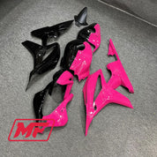 Monster Fairings Full Kit Honda CBR600RR 07-08 Gloss Hot Pink and Black + Windshield + Gas Tank Cover