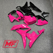 Monster Fairings Full Kit Honda CBR600RR 07-08 Gloss Hot Pink and Black + Windshield + Gas Tank Cover