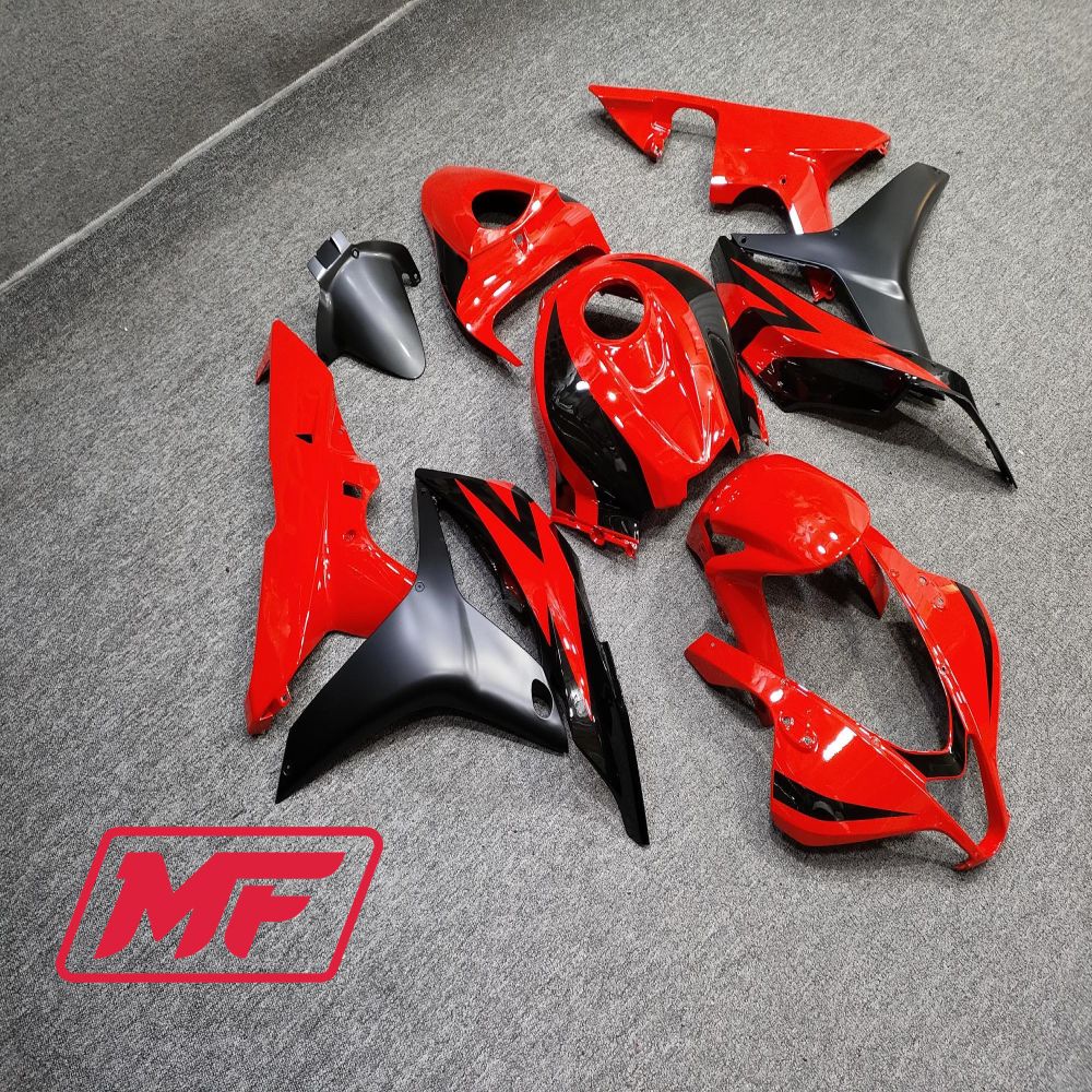 Monster Fairings Full Kit Honda CBR600RR 07-08 OEM Style Red + Windshield + Gas Tank Cover