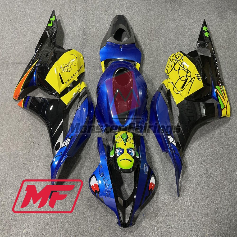 Monster Fairings Full Kit Honda CBR600RR 09-12 Blue Shark + Windshield + Gas Tank Cover