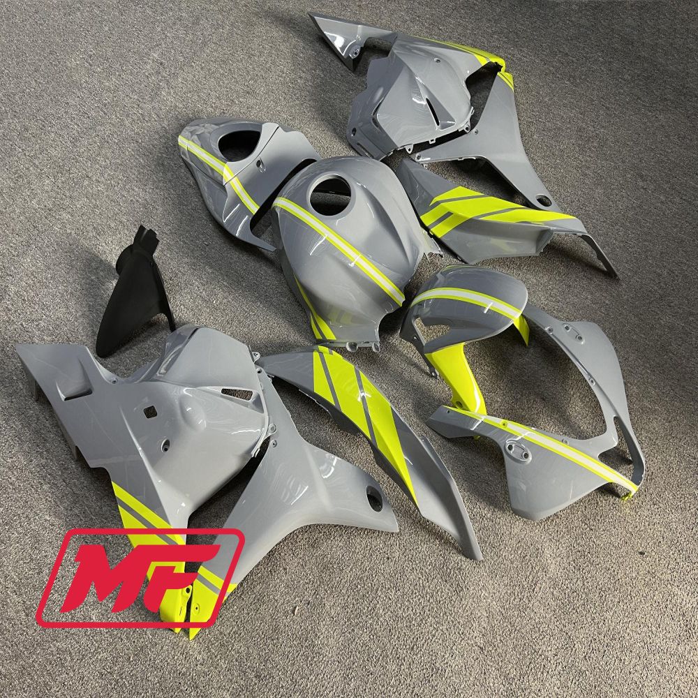 Monster Fairings Full Kit Honda CBR600RR 09-12 Nardo Grey with High Viz + Windshield + Gas Tank Cover