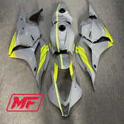 Monster Fairings Full Kit Honda CBR600RR 09-12 Nardo Grey with High Viz + Windshield + Gas Tank Cover