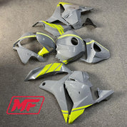 Monster Fairings Full Kit Honda CBR600RR 09-12 Nardo Grey with High Viz + Windshield + Gas Tank Cover