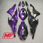 Monster Fairings Full Kit Honda CBR600RR 09-12 Gloss Purple Black Split + Windshield + Gas Tank Cover