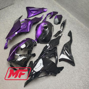 Monster Fairings Full Kit Honda CBR600RR 09-12 Gloss Purple Black Split + Windshield + Gas Tank Cover