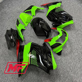 Monster Fairings Full Kit Kawasaki EX250 08-12 Green and Black + Windshield + Gas Tank Cover