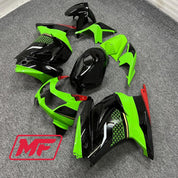 Monster Fairings Full Kit Kawasaki EX250 08-12 Green and Black + Windshield + Gas Tank Cover