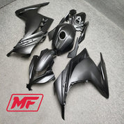Monster Fairings Full Kit Kawasaki EX300 13-24 Matte Black + Windshield + Gas Tank Cover