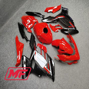 Monster Fairings Full Kit Kawasaki EX400 18-23 Gloss Red Black Silver + Windshield + Gas Tank Cover