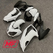 Monster Fairings Full Kit Kawasaki Ninja650 12-16 Black and White + Windshield + Gas Tank Cover