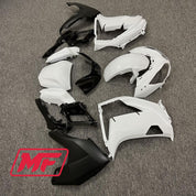Monster Fairings Full Kit Kawasaki Ninja650 12-16 Black and White + Windshield + Gas Tank Cover