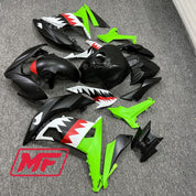 Monster Fairings Full Kit Kawasaki Ninja650 17 Custom Shark + Windshield + Gas Tank Cover
