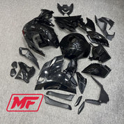 Monster Fairings Full Kit Kawasaki Ninja H2 15-23 Gloss Black + Windshield + Gas Tank Cover