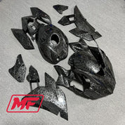 Monster Fairings Full Kit Kawasaki Ninja H2 15-23 Forged Carbon Fiber Style + Windshield + Gas Tank Cover