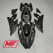 Monster Fairings Full Kit Kawasaki Ninja H2 15-23 Forged Carbon Fiber Style + Windshield + Gas Tank Cover