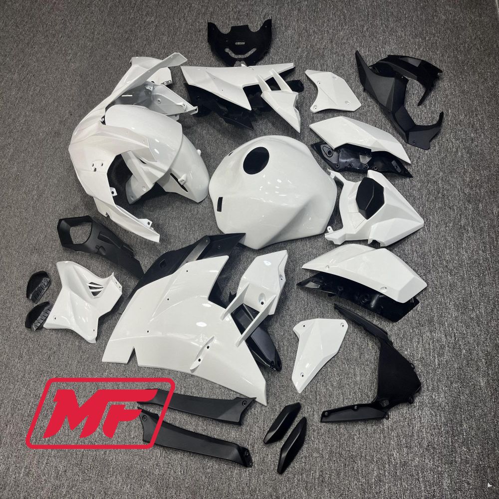 Monster Fairings Full Kit Kawasaki Ninja H2 15-23 Gloss White + Windshield + Gas Tank Cover