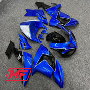 Monster Fairings Full Kit Kawasaki ZX-10R 06-07 Baby Blue and Black + Windshield + Gas Tank Cover