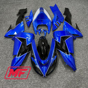 Monster Fairings Full Kit Kawasaki ZX-10R 06-07 Baby Blue and Black + Windshield + Gas Tank Cover