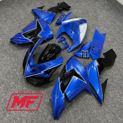 Monster Fairings Full Kit Kawasaki ZX-10R 06-07 Baby Blue and Black + Windshield + Gas Tank Cover