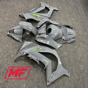Monster Fairings Full Kit Kawasaki ZX-10R 11-15 Green and Nardo Grey + Windshield + Gas Tank Cover
