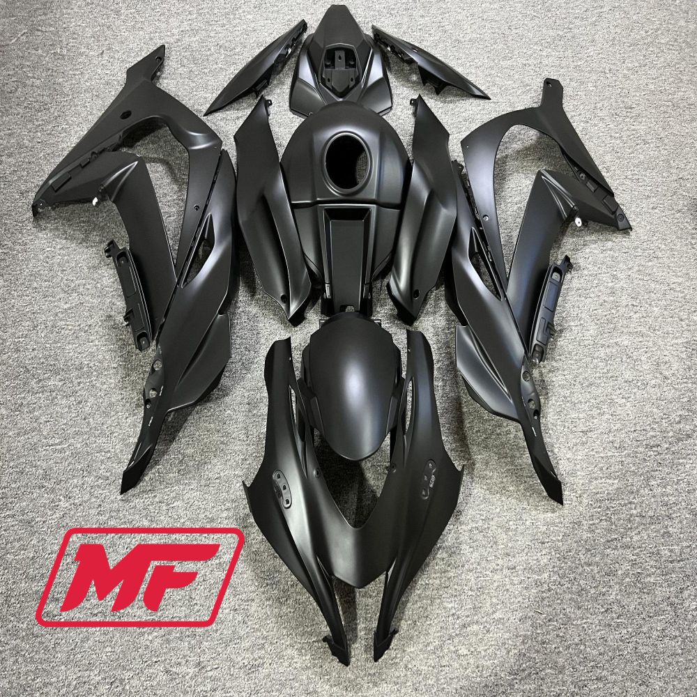 Monster Fairings Full Kit Kawasaki ZX-10R 16-20 Matte Black + Windshield + Gas Tank Cover