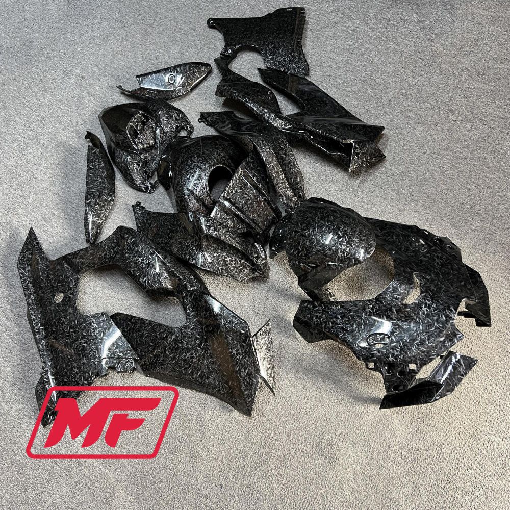 Monster Fairings Full Kit Kawasaki ZX-10R 21-25 Forged Carbon Fiber Style + Windshield + Gas Tank Cover