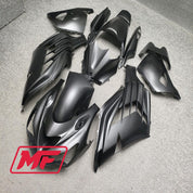 Monster Fairings Full Kit Kawasaki ZX-14R 06-11 Matte Black + Windshield + Gas Tank Cover
