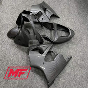 Monster Fairings Full Kit Kawasaki ZX-6R 00-02 Carbon Fiber Style + Windshield + Gas Tank Cover