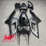 Monster Fairings Full Kit Kawasaki ZX-6R 03-04 Matte Black + Windshield + Gas Tank Cover
