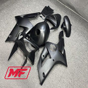 Monster Fairings Full Kit Kawasaki ZX-6R 03-04 Matte Black + Windshield + Gas Tank Cover