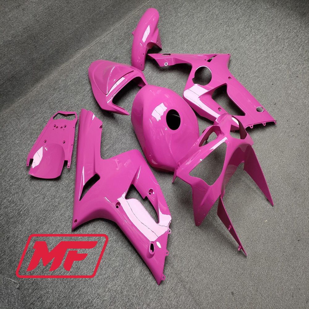 Monster Fairings Full Kit Kawasaki ZX-6R 03-04 Gloss Pink + Windshield + Gas Tank Cover