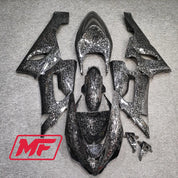 Monster Fairings Full Kit Kawasaki ZX-6R 05-06 Forged Carbon Fiber Style + Windshield + Gas Tank Cover