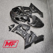 Monster Fairings Full Kit Kawasaki ZX-6R 05-06 Forged Carbon Fiber Style + Windshield + Gas Tank Cover