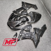 Monster Fairings Full Kit Kawasaki ZX-6R 05-06 Forged Carbon Fiber Style + Windshield + Gas Tank Cover