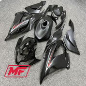 Monster Fairings Full Kit Kawasaki ZX-6R 13-18 Matte Black + Windshield + Gas Tank Cover