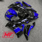 Monster Fairings Full Kit Kawasaki ZX-6R 13-18 Deep Blue and Black + Windshield + Gas Tank Cover
