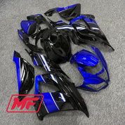 Monster Fairings Full Kit Kawasaki ZX-6R 13-18 Deep Blue and Black + Windshield + Gas Tank Cover