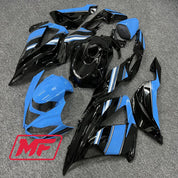 Monster Fairings Full Kit Kawasaki ZX-6R 13-18 Gloss Blue and Black + Windshield + Gas Tank Cover