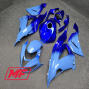 Monster Fairings Full Kit Kawasaki ZX-6R 13-18 Gloss Blue Gradient + Windshield + Gas Tank Cover