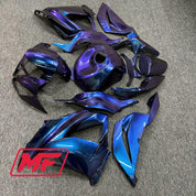 Monster Fairings Full Kit Kawasaki ZX-6R 13-18 Purple Gradient + Windshield + Gas Tank Cover