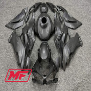 Monster Fairings Full Kit Kawasaki ZX-6R 19-23 Carbon Fiber Style + Windshield + Gas Tank Cover