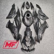 Monster Fairings Full Kit Kawasaki ZX-6R 19-23 Forged Carbon Fiber Style + Windshield + Gas Tank Cover
